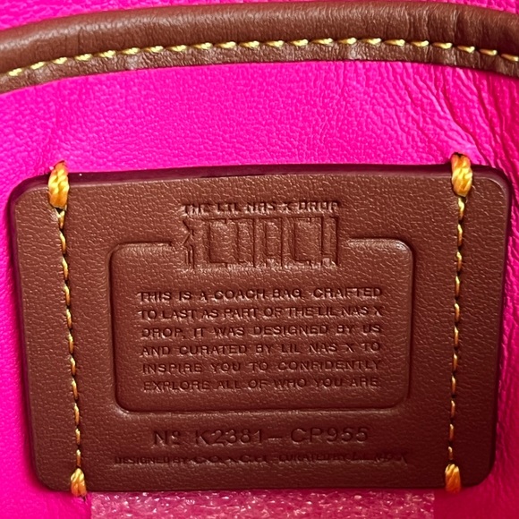 💰SOLD - CP955 - Coach The Lil Nas X Drop Tabby Shoulder Bag 18 in Shearling - Picture 11 of 16